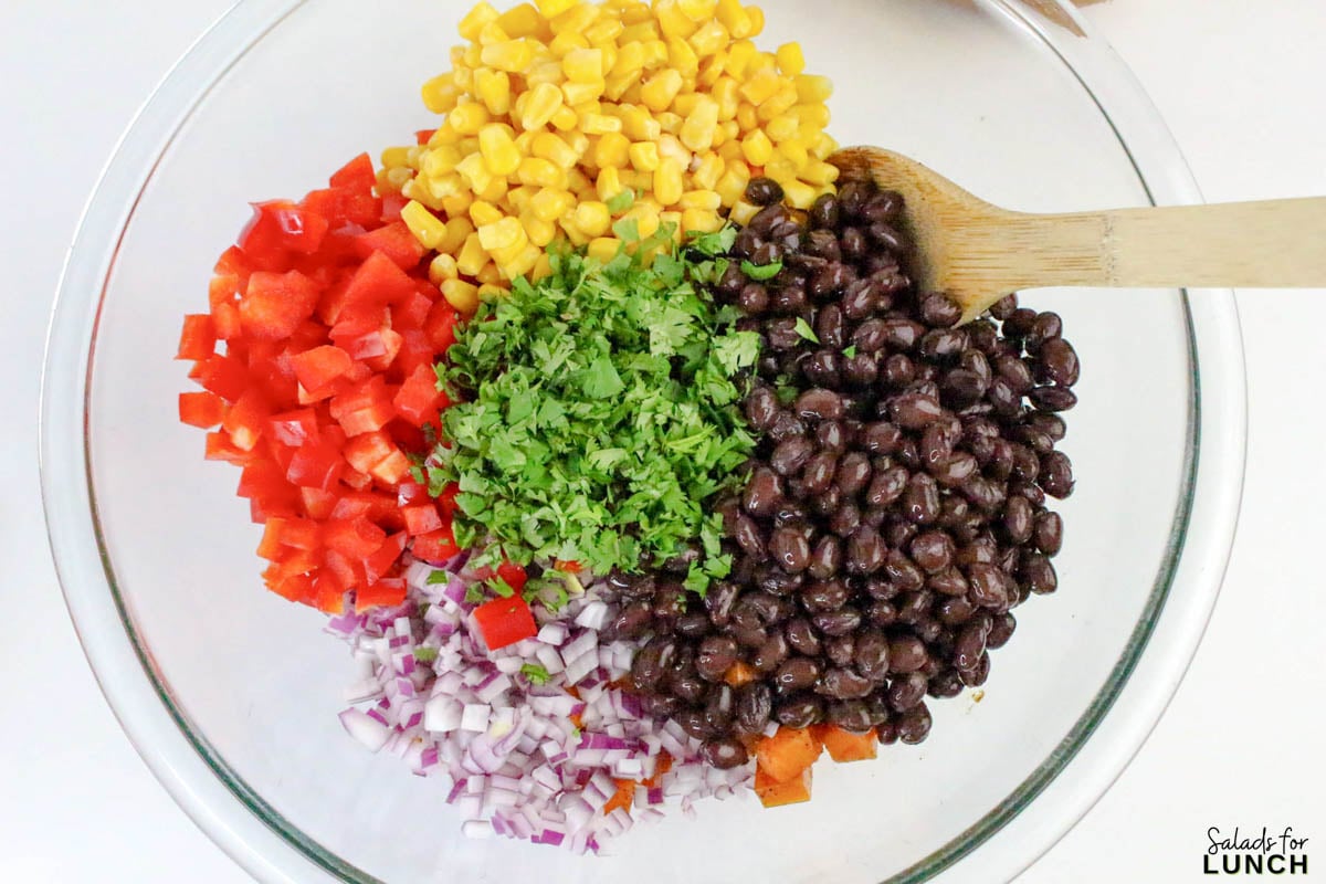 Southwestern Sweet Potato Salad 15 - This easy Southwestern Sweet Potato Salad is full of bright, bold flavors and cozy roasted sweet potatoes that’ll keep you coming back for more. It’s got all the Tex-Mex goodness—corn, black beans, red pepper, cilantro, and a zippy lime dressing that ties everything together. Whether you serve it warm or chill it for later, it makes a tasty and healthy salad that’s perfect for meal prep, picnics, or potlucks.