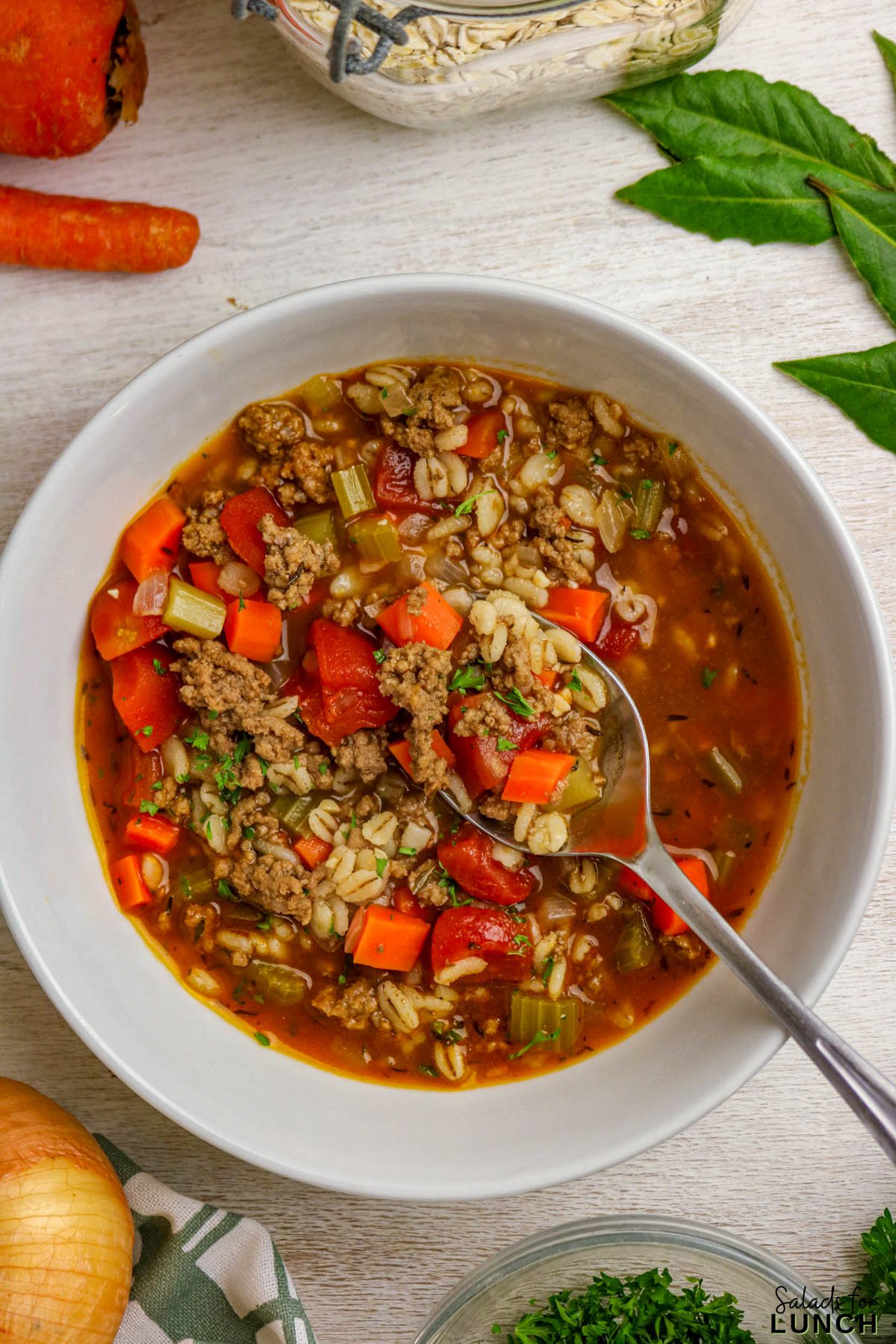 Beef and Barley Soup with Ground Beef - Beef Barley Soup Recipe 24 Beef Barley Soup Recipe 24 - Thereโs something magical about a simmering pot of Beef and Barley Soup filling your kitchen with rich, savory aromas. This classic comfort food brings together tender vegetables, hearty barley, and flavorful ground beef in a satisfying broth that warms you from the inside out. Itโs the perfect recipe for those cool autumn or winter evenings when you crave something nourishing, filling, and easy to make.