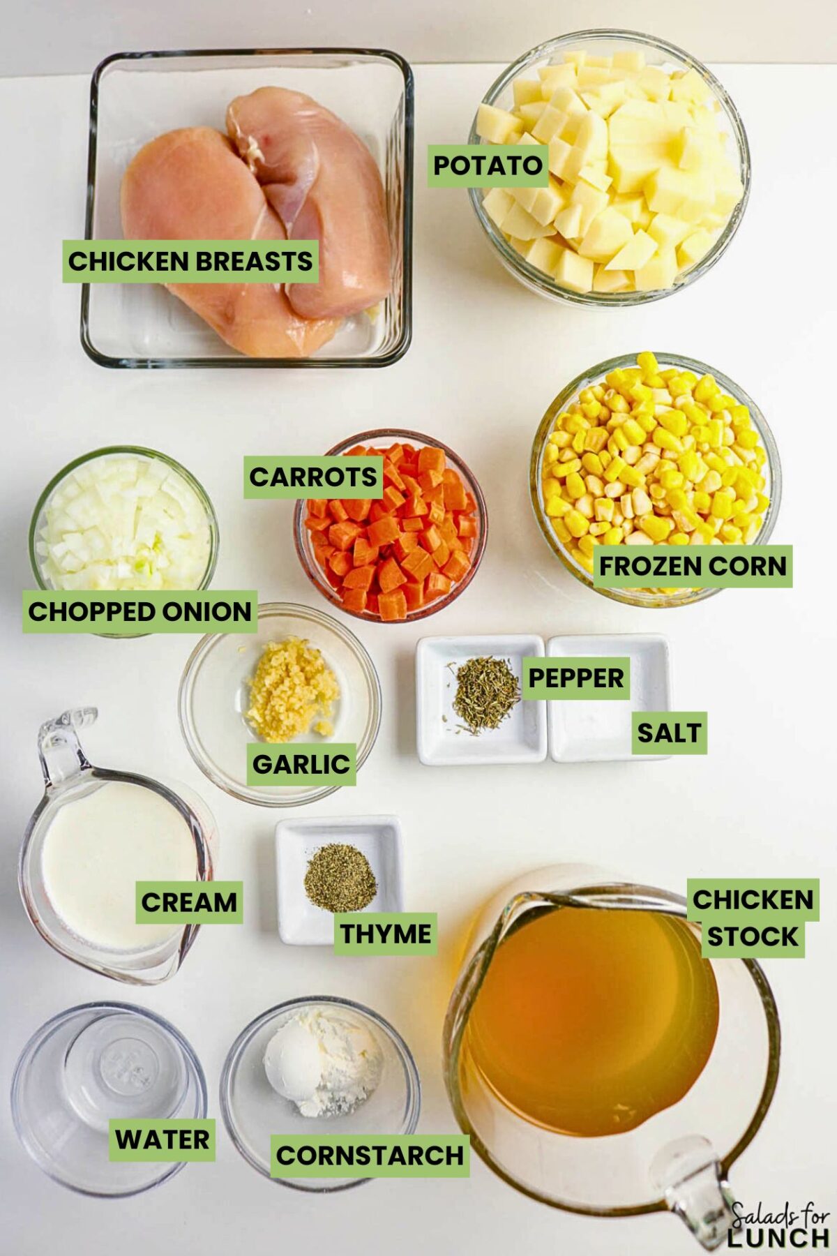 Easy Slow Cooker Creamy Chicken Corn Chowder - Chicken Corn Chowder Ingredients Chicken Corn Chowder Ingredients