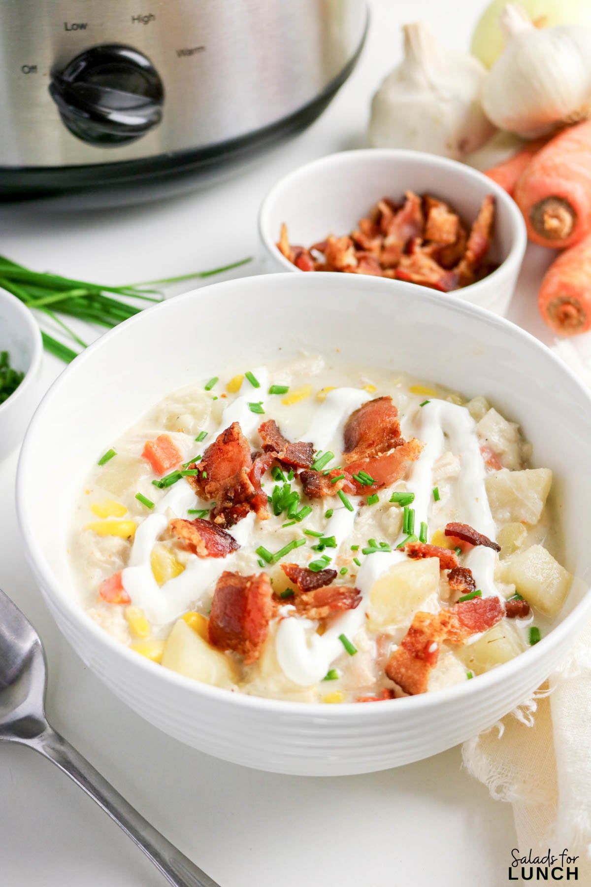 Easy Slow Cooker Creamy Chicken Corn Chowder - Chicken Corn Chowder Recipe 23 Chicken Corn Chowder Recipe 23 - This easy slow cooker chicken corn chowder is rich, thick, and is truly the definition of a hug in a bowl. With almost zero hands-on effort, you can set your crockpot chicken corn soup in the morning and come home to a ready-made dinner that everyone will adore. Forget the takeout menus; this simple, satisfying meal is about to become your family's favorite.