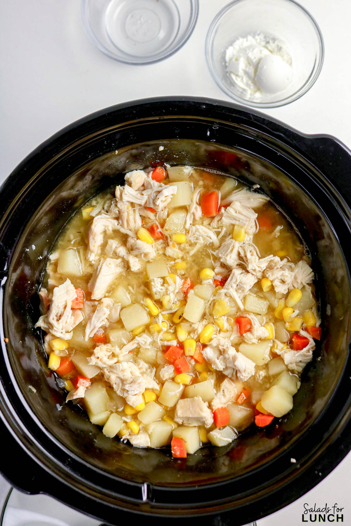 Easy Slow Cooker Creamy Chicken Corn Chowder - Chicken Corn Chowder Recipe 7 Chicken Corn Chowder Recipe 7 - This easy slow cooker chicken corn chowder is rich, thick, and is truly the definition of a hug in a bowl. With almost zero hands-on effort, you can set your crockpot chicken corn soup in the morning and come home to a ready-made dinner that everyone will adore. Forget the takeout menus; this simple, satisfying meal is about to become your family's favorite.