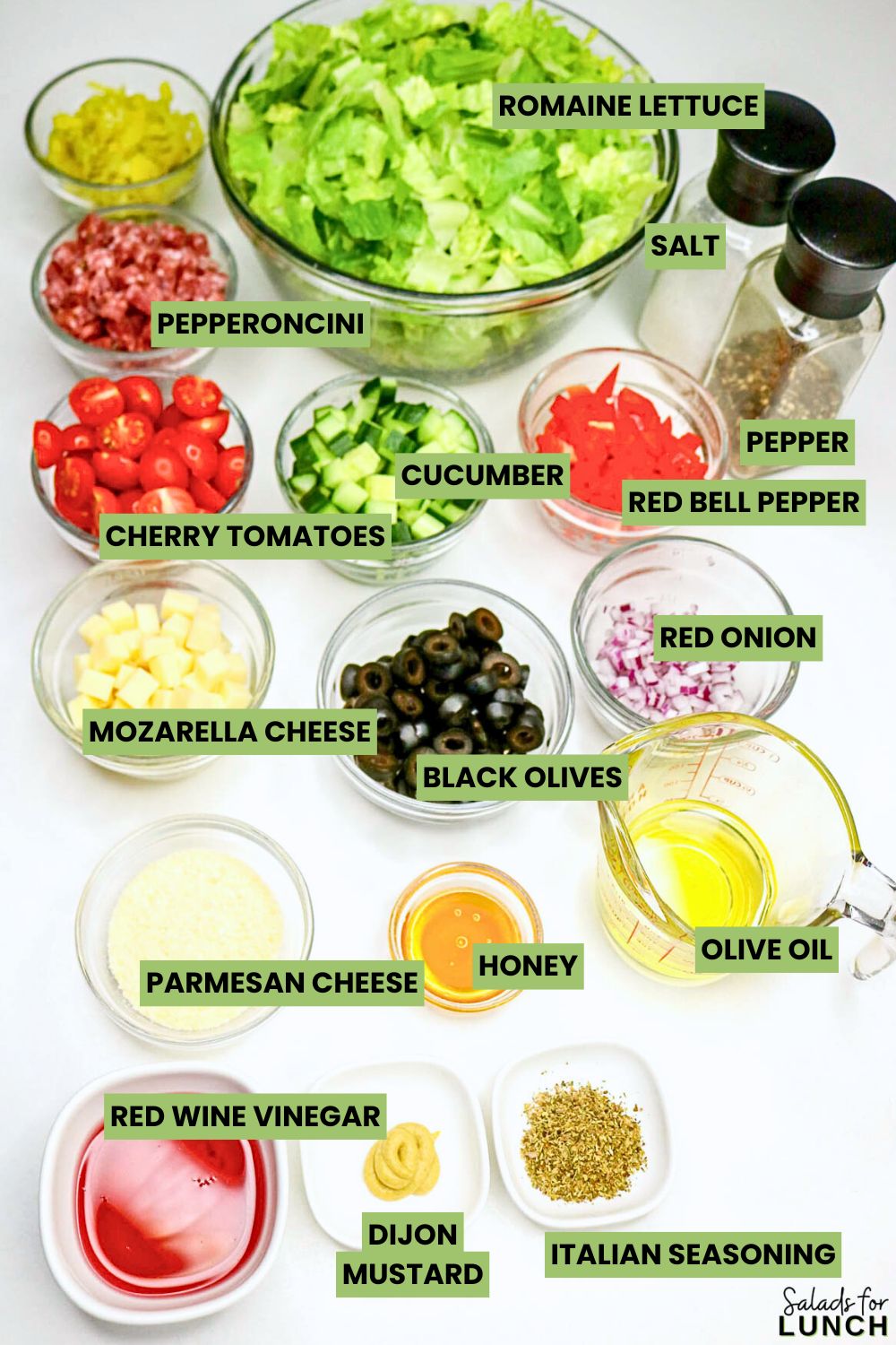 Italian Chopped Salad Ingredients - If you’re craving something crisp, colorful, and loaded with flavor, this Italian Chopped Salad Recipe is about to become a new go-to. It’s packed with crunchy veggies, savory meats, creamy cheese, and a zesty homemade dressing that ties everything together. It works as an Easy Italian Chopped Salad, a quick lunch, or the most refreshing sidekick to a cozy pasta night.