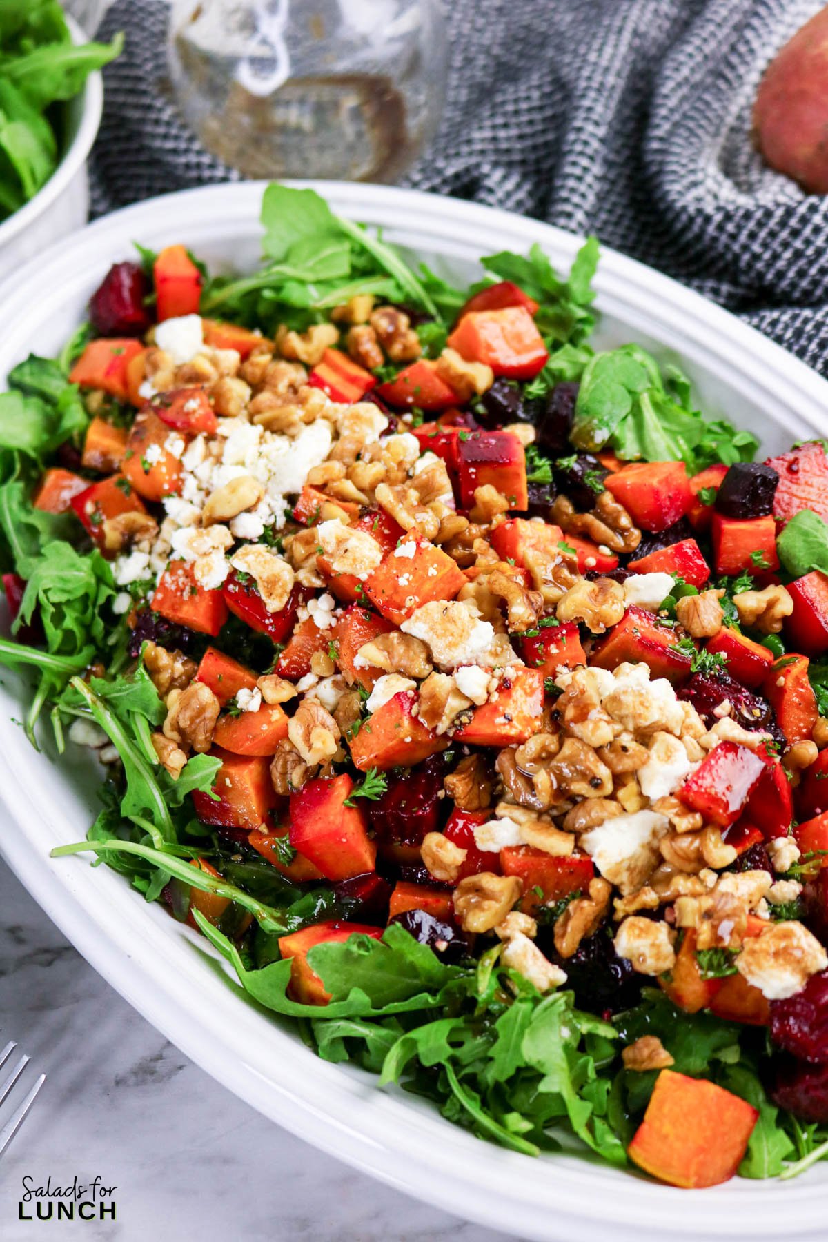 Sweet Potato and Beet Salad with Feta (Perfect for Fall and Winter Gatherings)