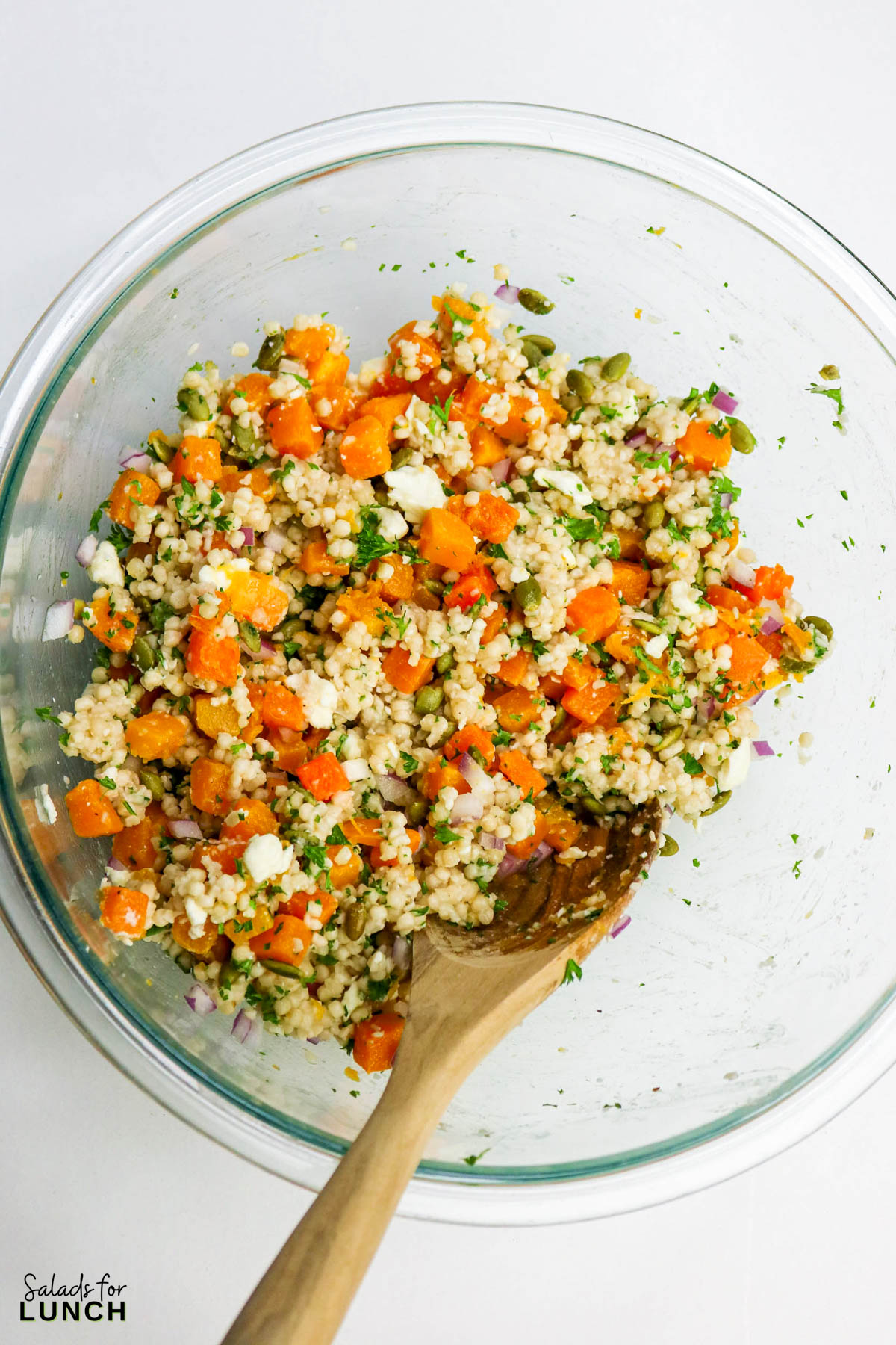 Pumpkin Couscous Salad Recipe 9 - This Roasted Pumpkin Couscous Salad is one of those recipes that feels both cozy and fresh at the same time. This salad features tender roasted pumpkin, fluffy couscous, fresh herbs, and a lightly sweet lemon-honey dressing that comes together in a way that fits right into fall and winter menus. It works beautifully as a side dish, though it can easily pass for a light main when lunchtime rolls around.