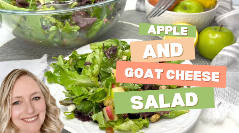 How to make a Mixed Green Salad with Apples and Goat Cheese