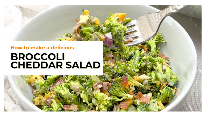 Broccoli Cheese Salad Cover Photo.