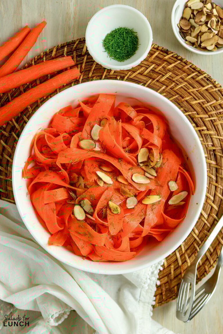 Carrot Ribbon Salad (Fresh & Crunchy Carrot Salad for Spring)