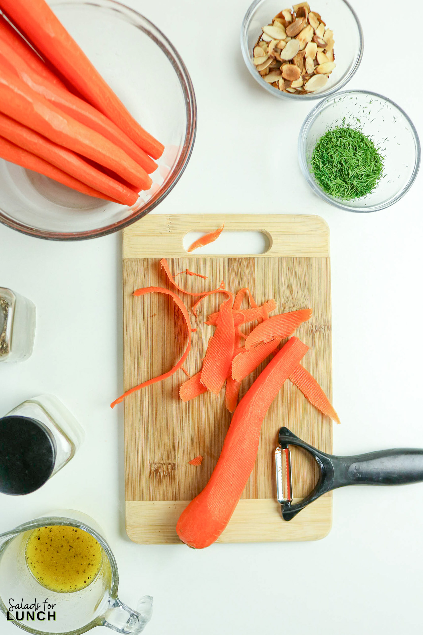 Carrot Ribbon Example Carrot Ribbon Salad (Fresh & Crunchy Carrot Salad for Spring)