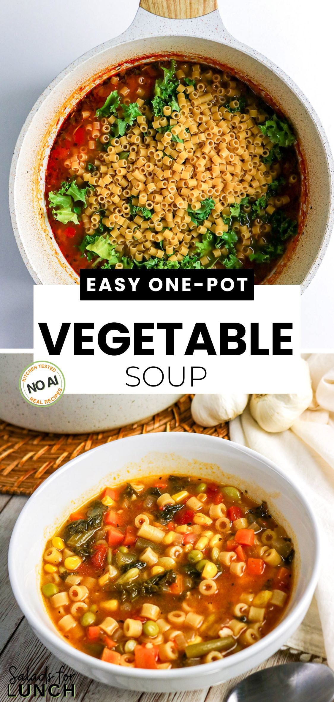 Soupe de légumes facile en un seul pot » Salades pour le déjeuner