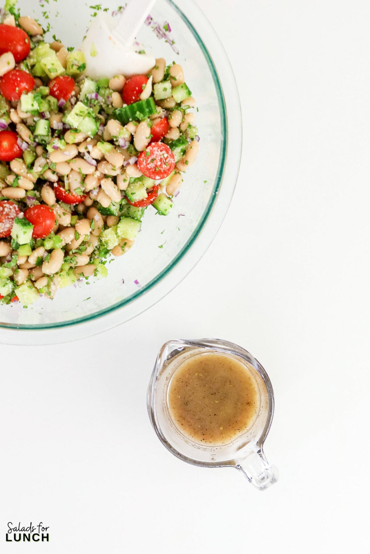 Easy Tuscan Bean Salad - Tuscan Bean Salad Process 5 Tuscan Bean Salad Process 5 - This easy Tuscan bean salad tosses creamy cannellini beans, crisp veggies, and a bright lemon-herb dressing together in 15 minutes — a make-ahead side that's ready when you are.