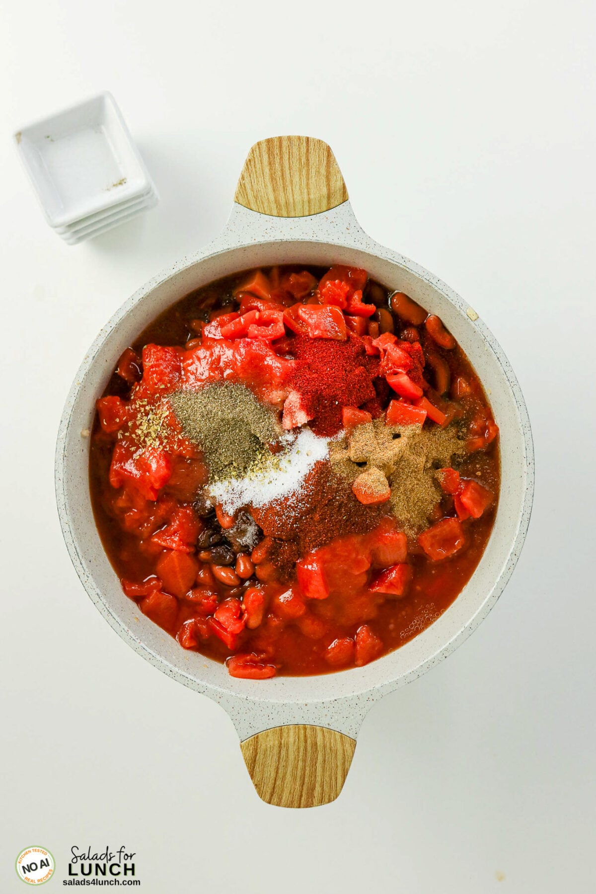 Healthy Sweet Potato Chili with Ground Beef - Sweet Potato Chili Process 03 Sweet Potato Chili Process 03 - This healthy sweet potato chili with ground beef is an easy one-pot dinner loaded with sweet potatoes, black beans, kidney beans and smoky spices. Hearty, freezer-friendly and even better the next day.