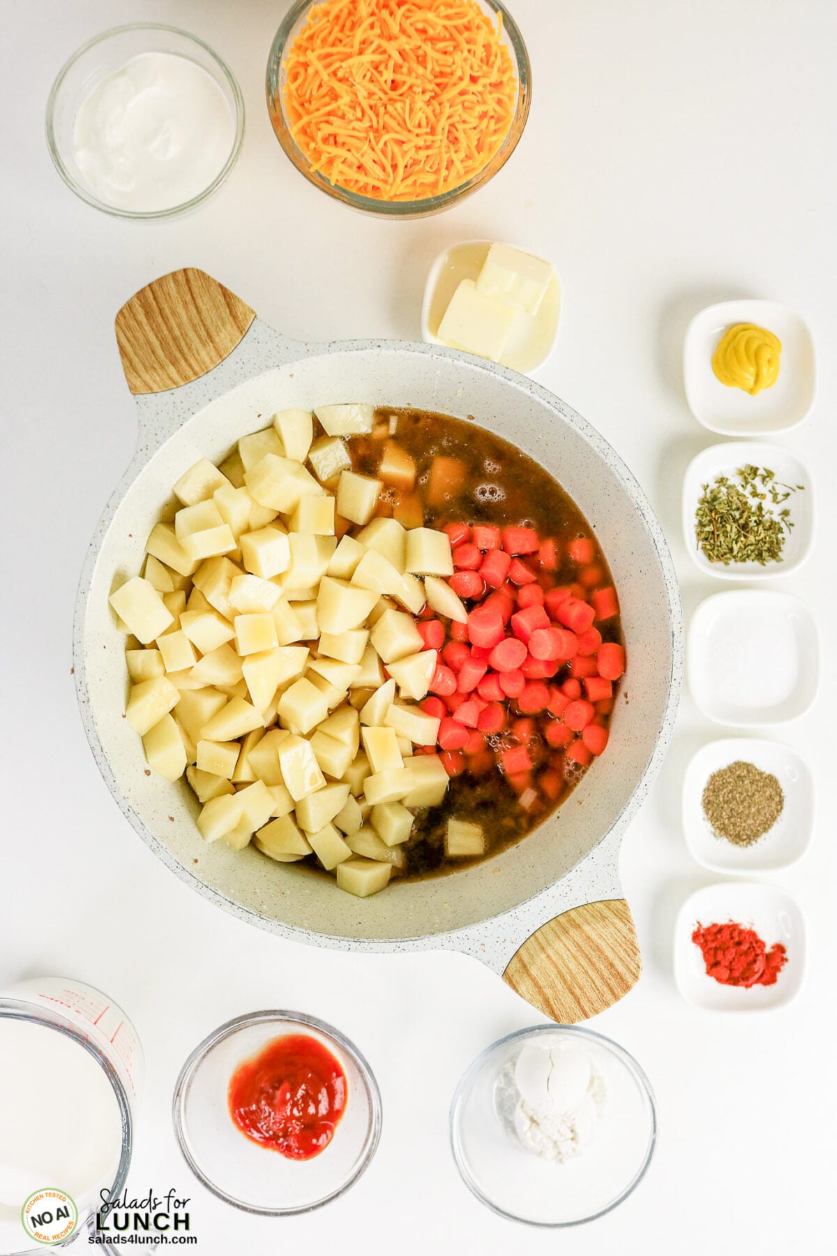 Easy Cheeseburger Soup Recipe - Cheeseburger Soup Recipe Process 13 Cheeseburger Soup Recipe Process 13 - This easy cheeseburger soup has all the flavours of a classic cheeseburger in a creamy, comforting one-pot soup. Ground beef, potatoes, carrots and sharp cheddar make it hearty enough for a cozy weeknight dinner.